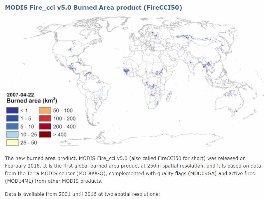 MODIS Fire_cci 