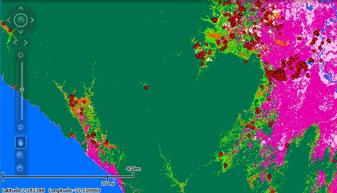 FIRMS: Pacific Coast of Colombia.  UDEM.